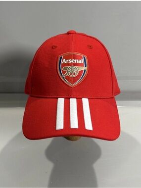 Adidas Arsenal FC Hat Cap Red Strap Back Logo Embroidered Football Soccer Club
